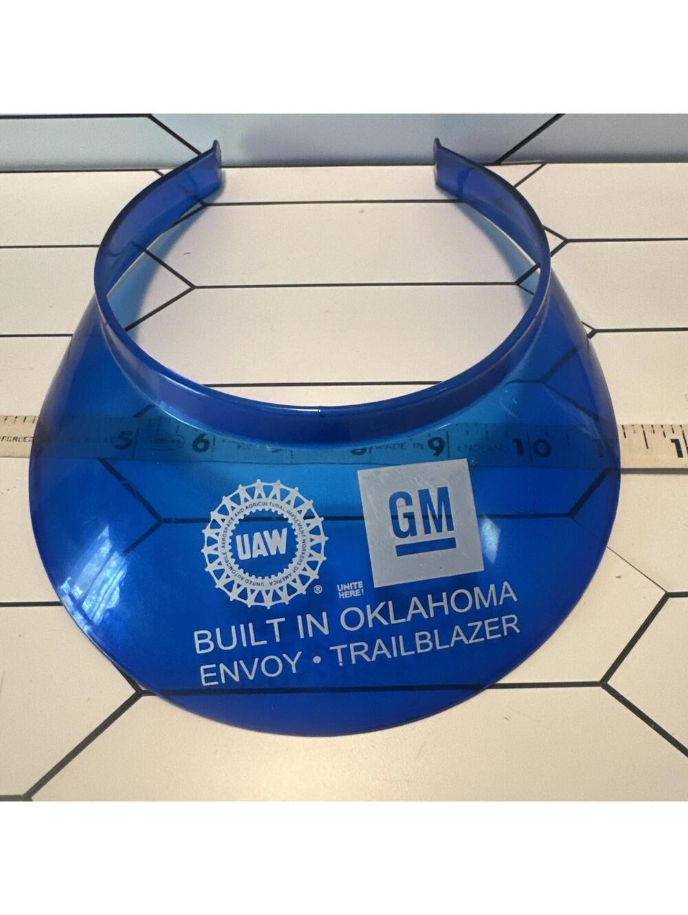 GM UAW Built In Oklahoma Vintage Acrylic Visor